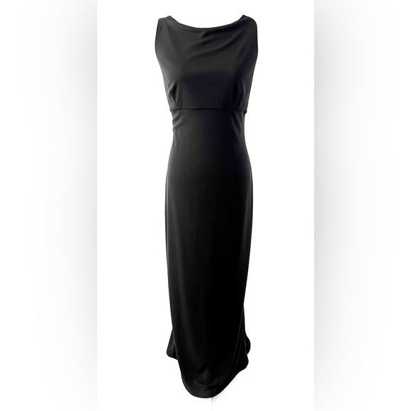 BCBGMaxAzria Dresses & Skirts - BCBGMAXAZRIA | Long Maxi Black Open Back Formal Gown Dress Tail Size Large